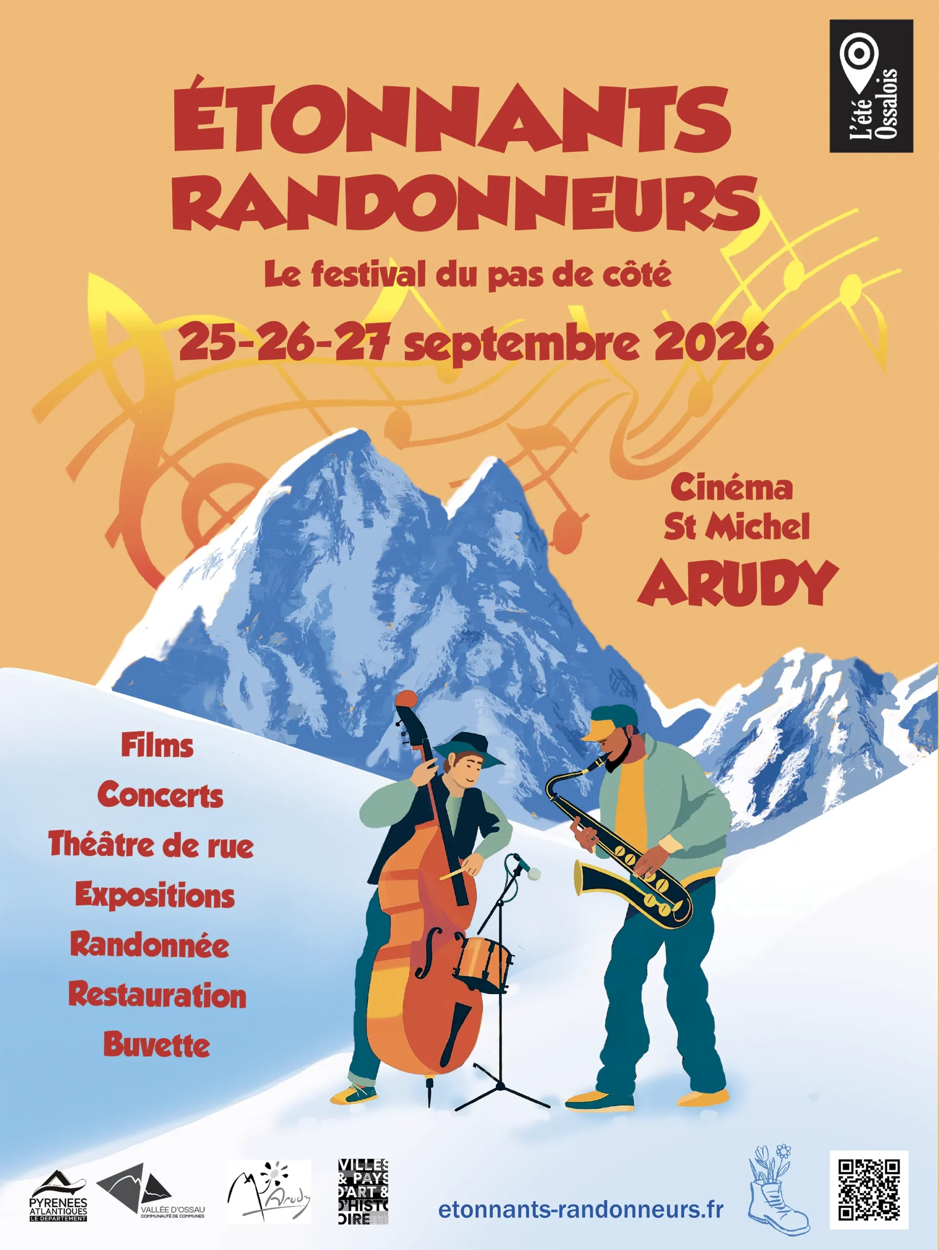 Affiche Festival Etonnants Randonneurs 2026
