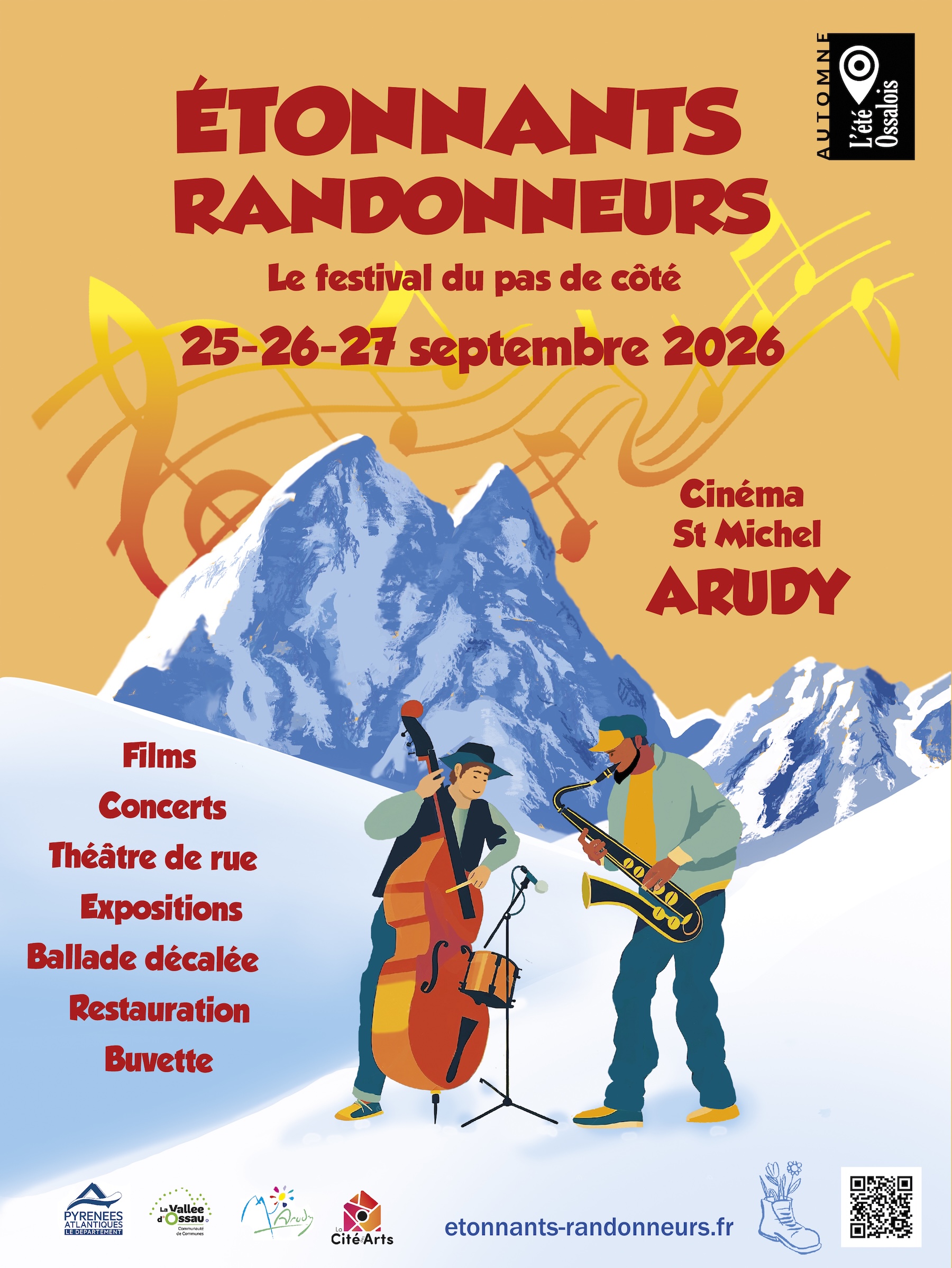 Affiche Festival Etonnants Randonneurs 2026